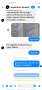 aca se ve claramente como me tiene bloqueado del messenger y sigue estafando a mas personas