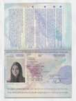 Imagen estafadora con Pasaporte falsificado