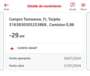 El extracto bancario del pago a tomoence