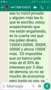 Conversación por whatsapp