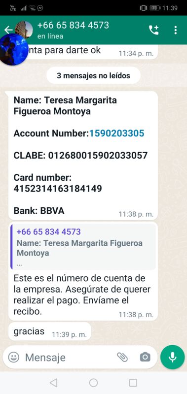 Facebook.com | 065 834 4573 | Mesenger y WhatsApp | 1 informe